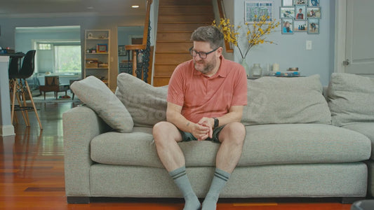 Man on Couch Feels Like Couch is Yelling at Him