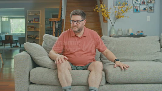Man Enjoying Couch Surreptitiously