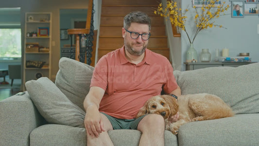 Man Enjoying Couch Unctuously